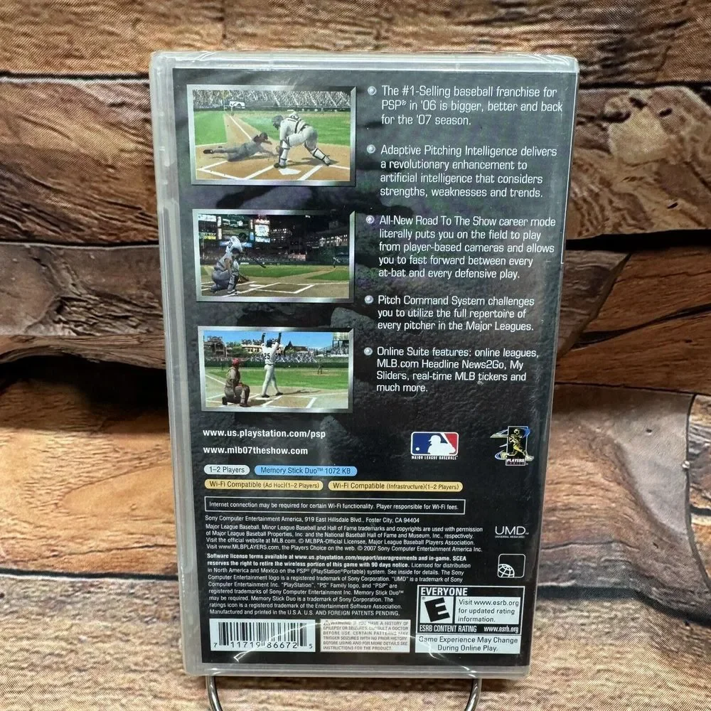 MLB 07 The Show Sony PSP UMD Baseball Video Game 2007 E Everyone New Sealed